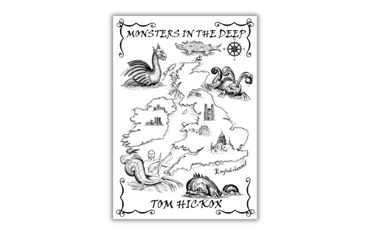 TEA TOWEL - Monsters In The Deep